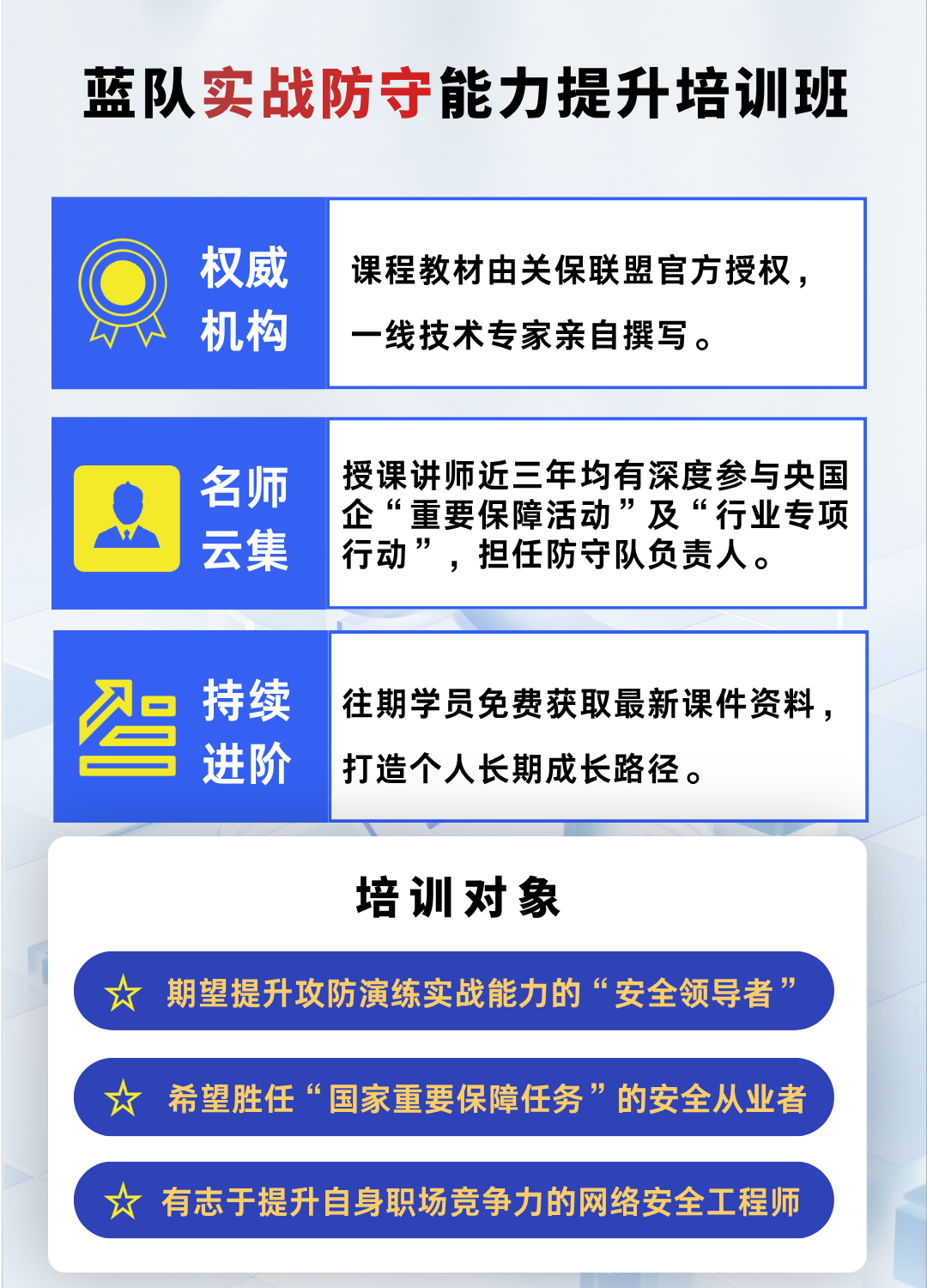 蓝队课程广告